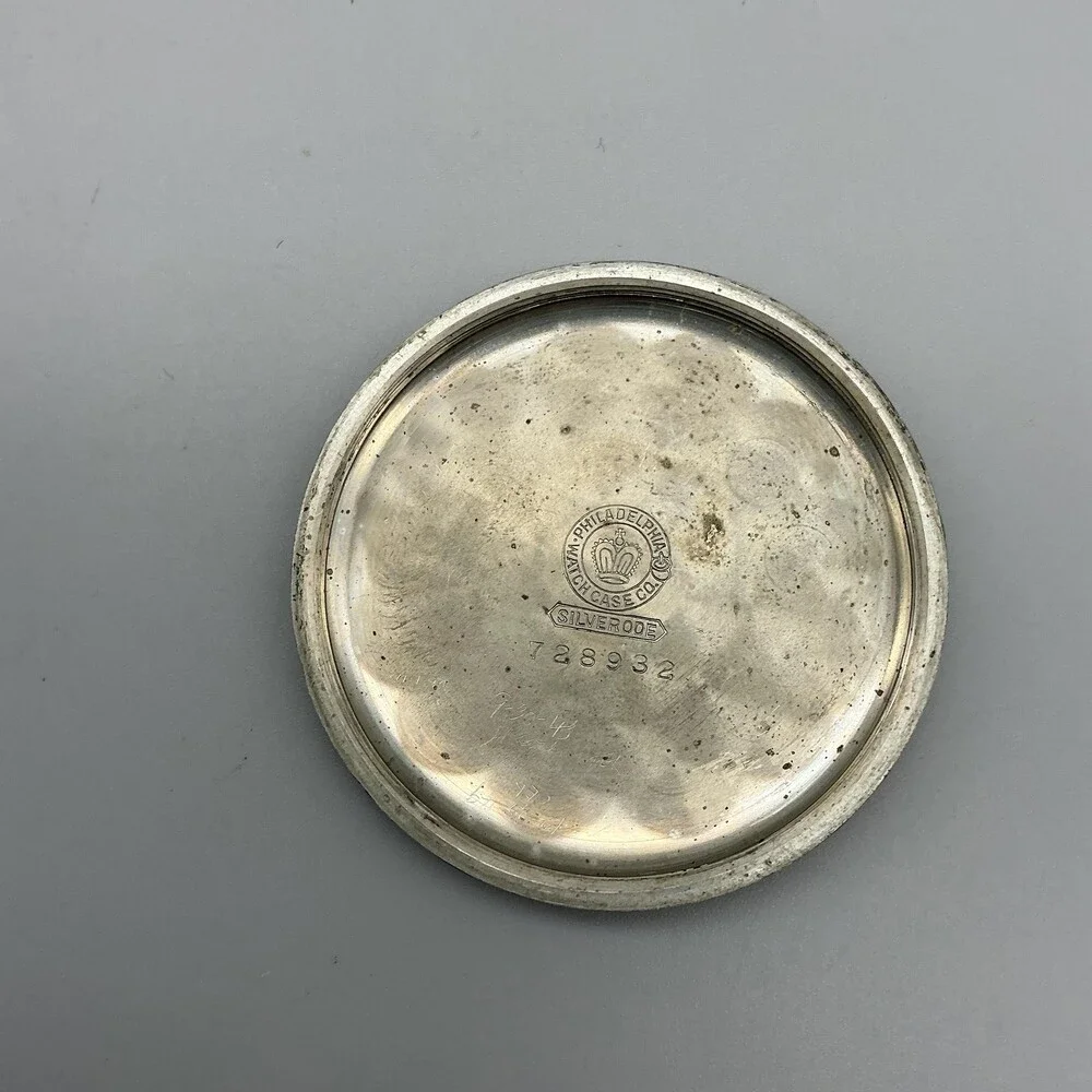 Antique Buren Imperial Pocket Watch Men 50mm Fancy Dial Manual Wind Not Running